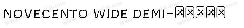 novecento wide demi字体转换
